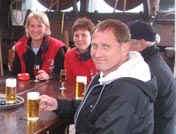 An Bord der Hansekogge vor Helgoland